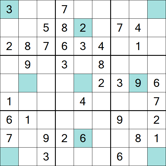 Girandola Sudoku - Moyen