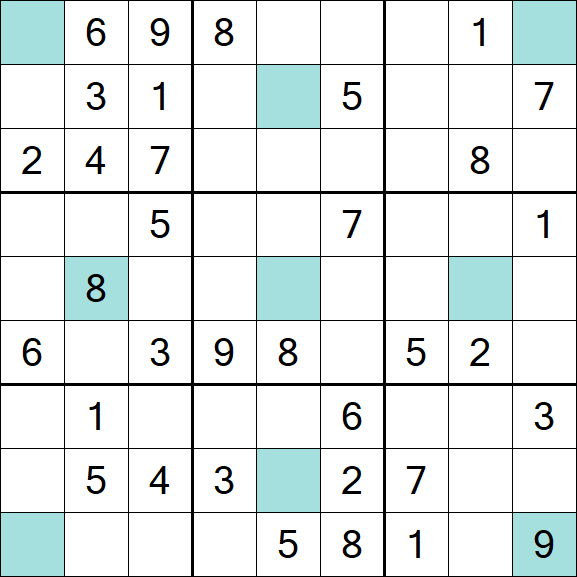 Girandola Sudoku - Moyen