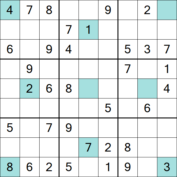 Girandola Sudoku - Moyen