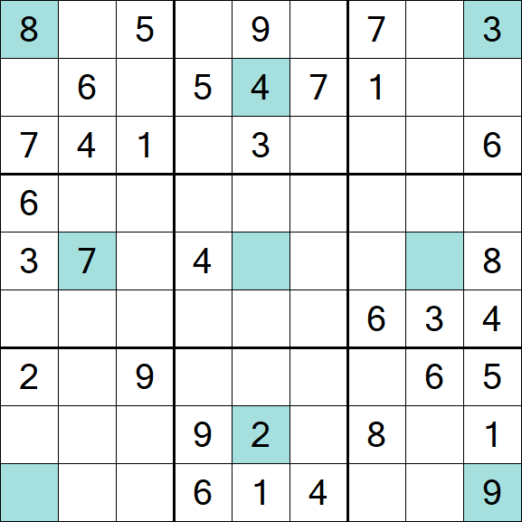Girandola Sudoku - Moyen
