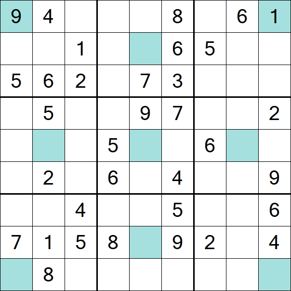 Girandola Sudoku - Moyen
