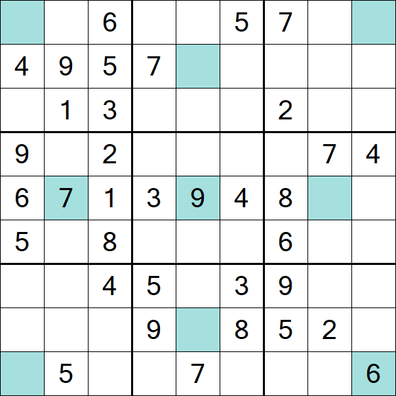 Girandola Sudoku - Moyen
