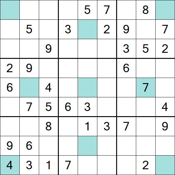 Girandola Sudoku - Moyen