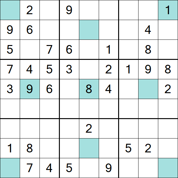 Girandola Sudoku - Moyen