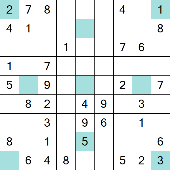 Girandola Sudoku - Moyen