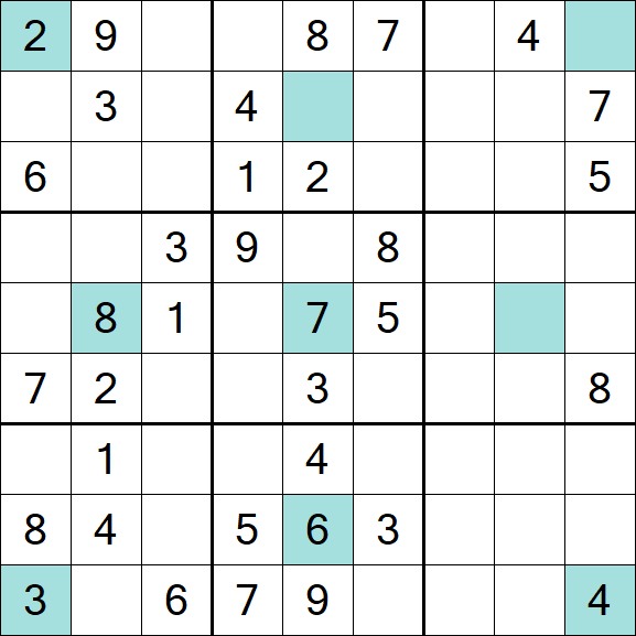 Girandola Sudoku - Moyen