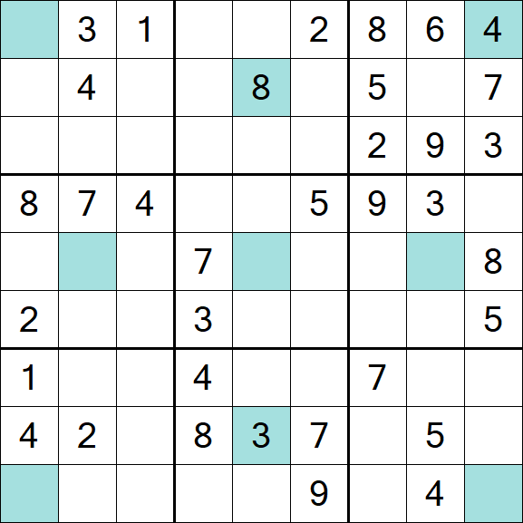 Girandola Sudoku - Moyen