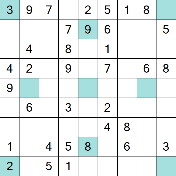 Girandola Sudoku - Moyen