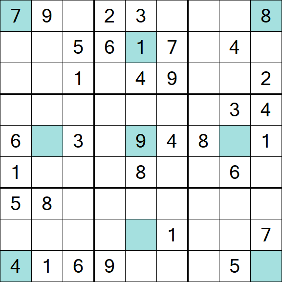 Girandola Sudoku - Moyen