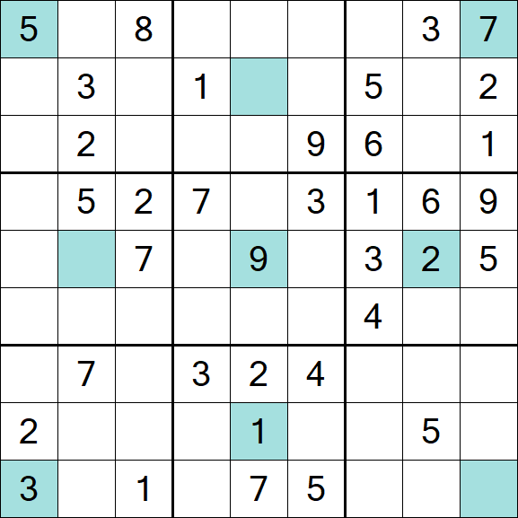 Girandola Sudoku - Mittel