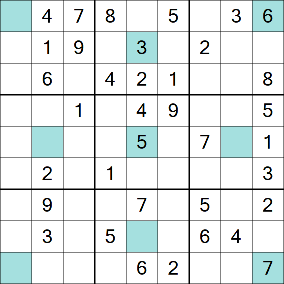 Girandola Sudoku - Moyen