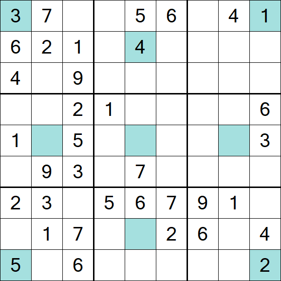 Girandola Sudoku - Médio
