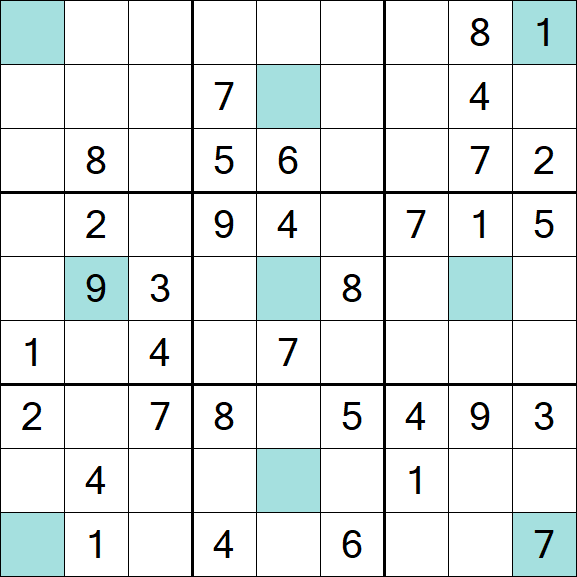 Girandola Sudoku - Moyen