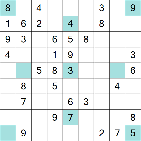 Girandola Sudoku - Moyen