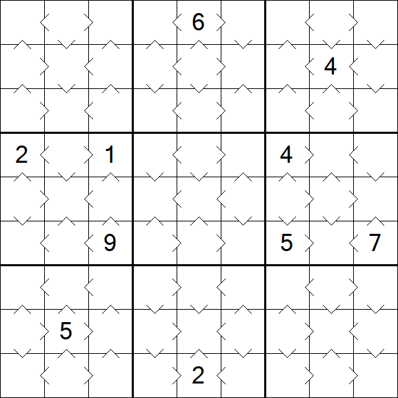 Greater Than Sudoku - Fácil