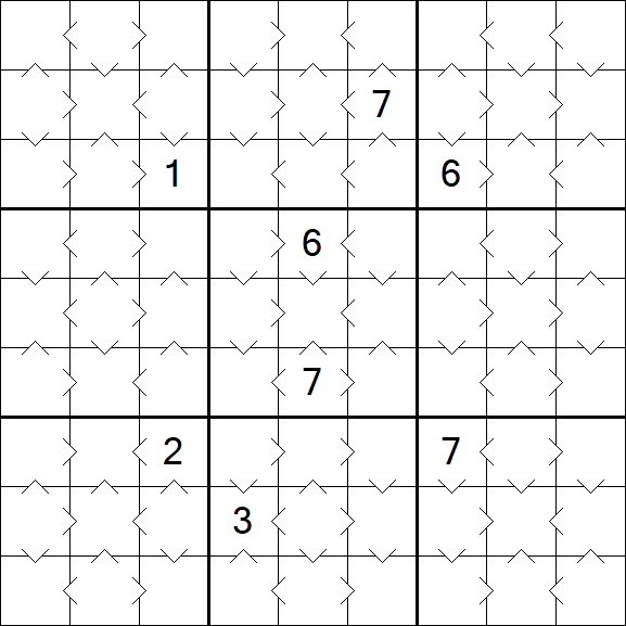 Greater Than Sudoku - Fácil
