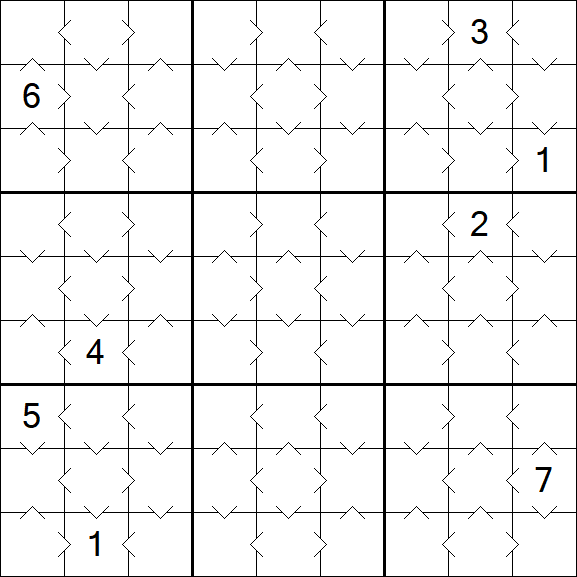 Greater Than Sudoku - Fácil