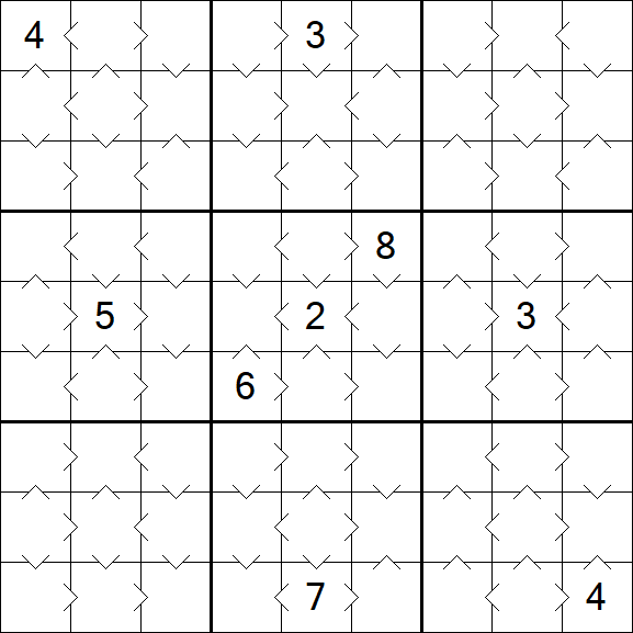 Greater Than Sudoku - Fácil