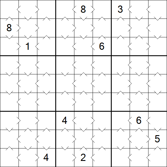 Greater Than Sudoku - Einfach