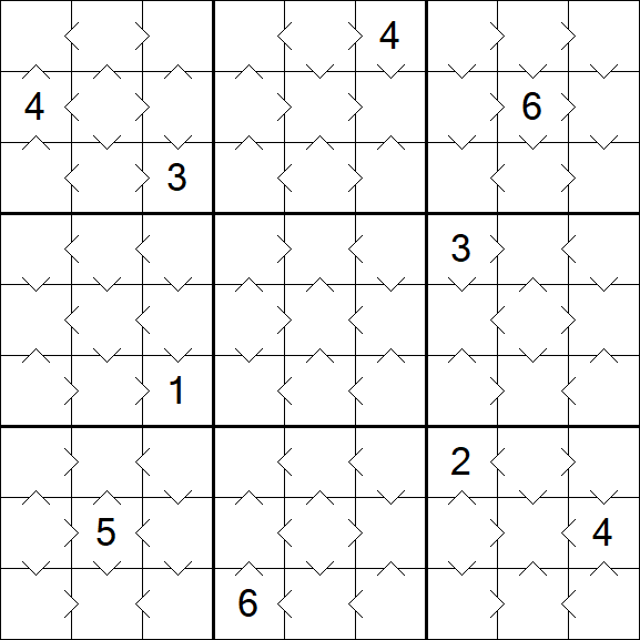 Greater Than Sudoku - Easy