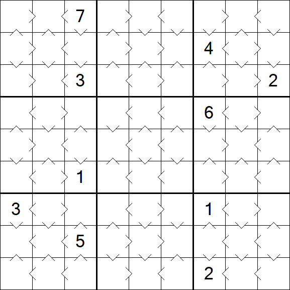Greater Than Sudoku - Easy
