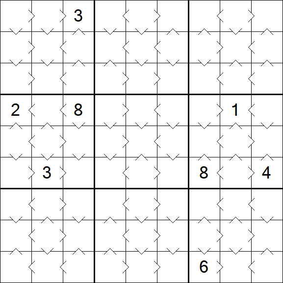 Greater Than Sudoku - Easy
