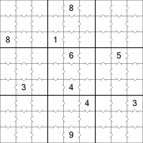 Greater Than Sudoku - Easy