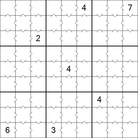 Greater Than Sudoku - Easy