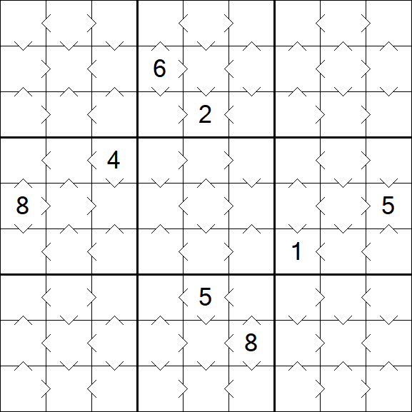 Greater Than Sudoku - Easy