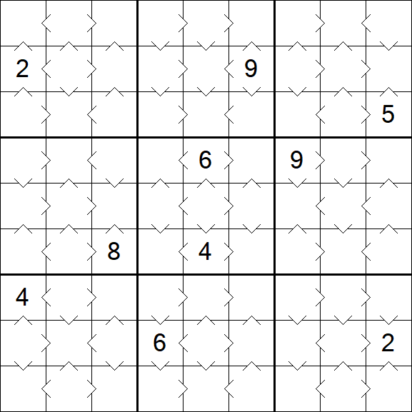 Greater Than Sudoku - Easy