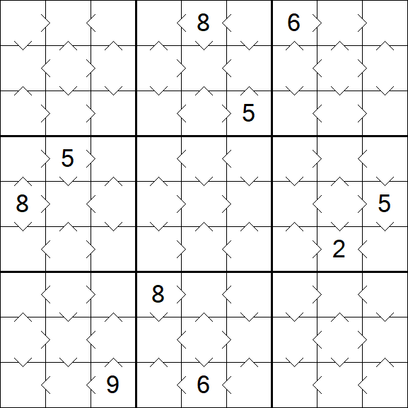 Greater Than Sudoku - Easy