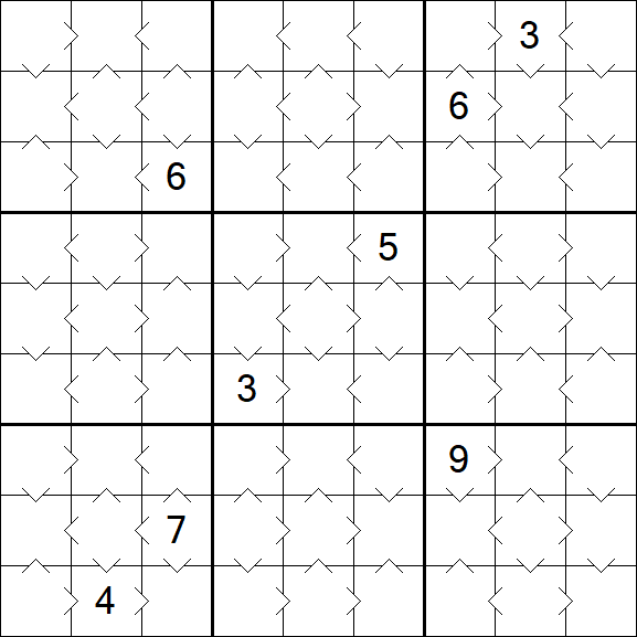 Greater Than Sudoku - Easy