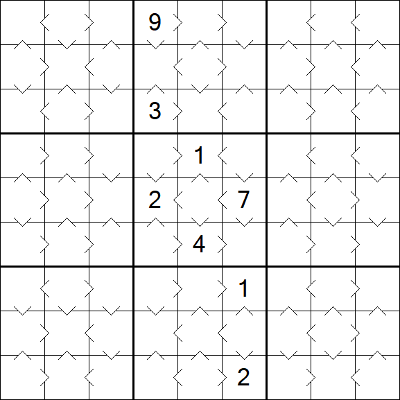 Greater Than Sudoku - Simple