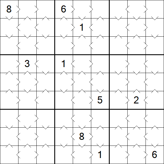 Greater Than Sudoku - Simple