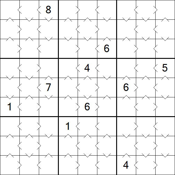 Greater Than Sudoku - Easy