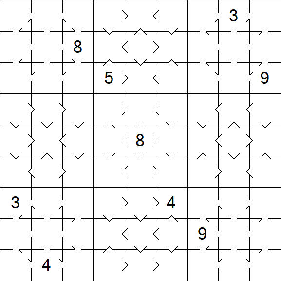 Greater Than Sudoku - Easy