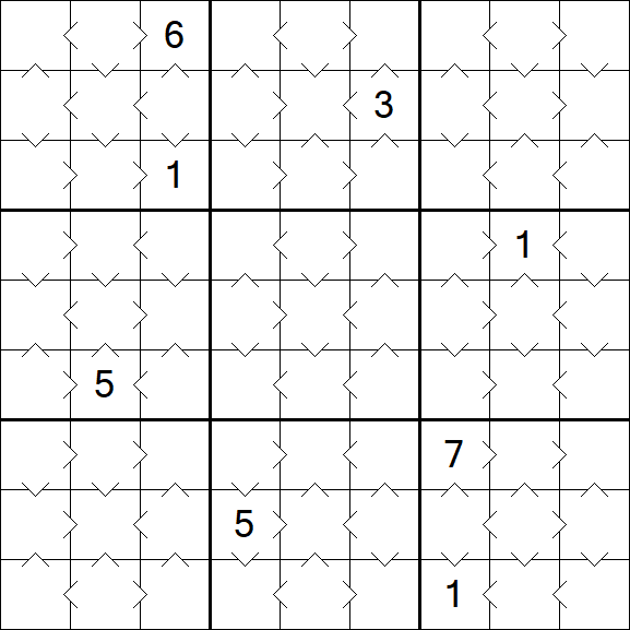 Greater Than Sudoku - Easy