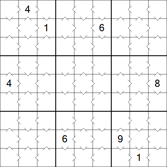 Greater Than Sudoku - Easy