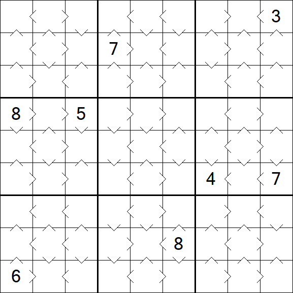 Greater Than Sudoku - Easy