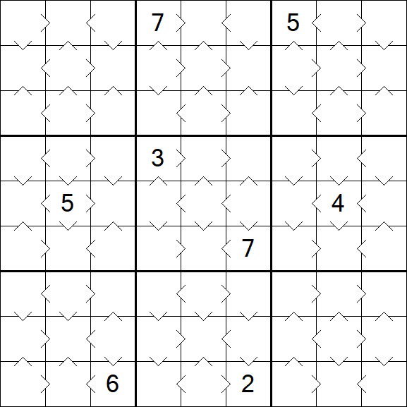 Greater Than Sudoku - Easy