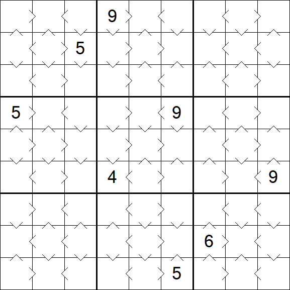 Greater Than Sudoku - Easy