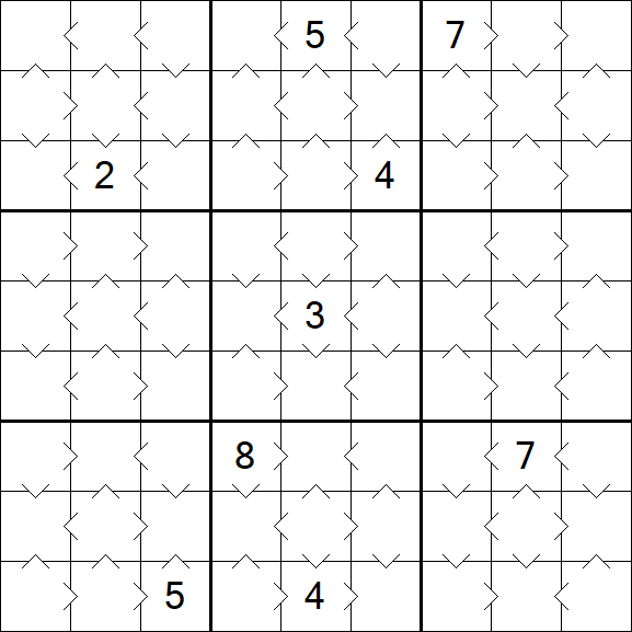 Greater Than Sudoku - Easy