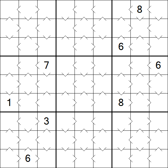 Greater Than Sudoku - Easy
