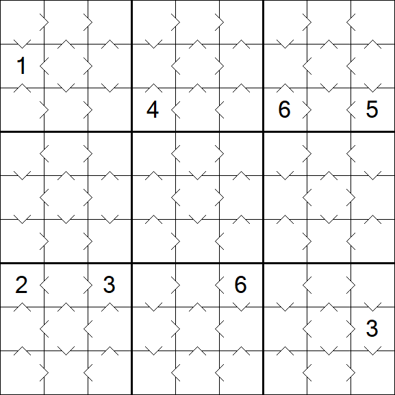 Greater Than Sudoku - Easy