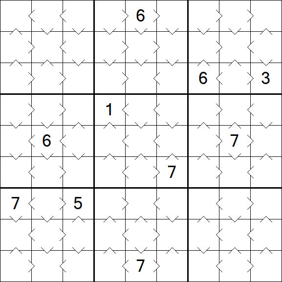 Greater Than Sudoku - Easy