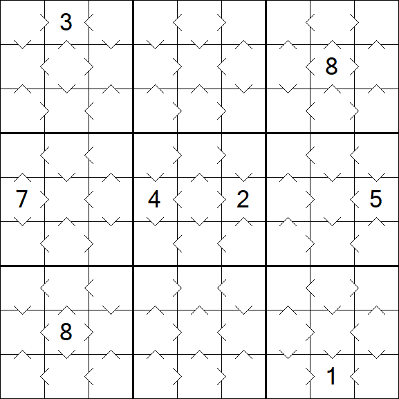 Greater Than Sudoku - Easy