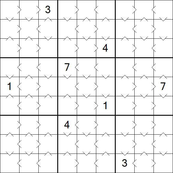 Greater Than Sudoku - Easy
