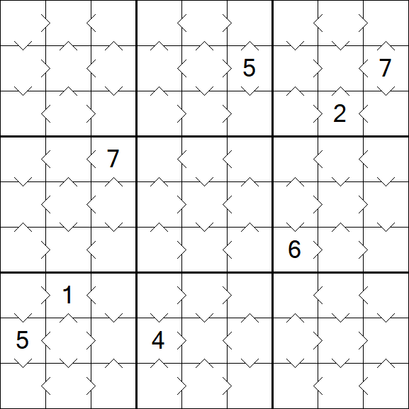 Greater Than Sudoku - Easy