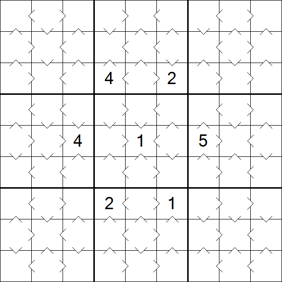 Greater Than Sudoku - Fácil