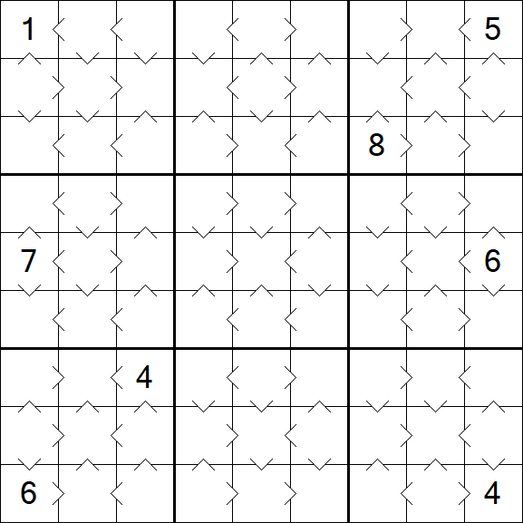 Greater Than Sudoku - Fácil